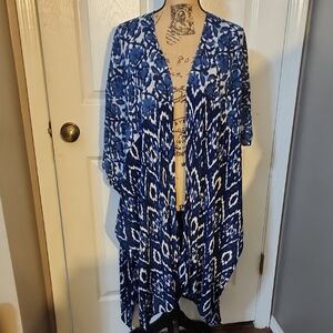 Black Tape_ Blue and White Kimono